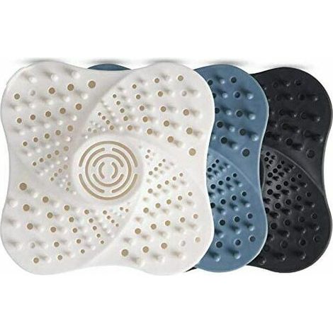 3 Paquet Douche Drain Attrape-Cheveux Filtre a Cheveux Filtre Vidange Filtre Bain Silicone Tube Drain Attrape-Cheveux Bouchon Filtre avec Ventouse pour Salle De Bain (1/5)