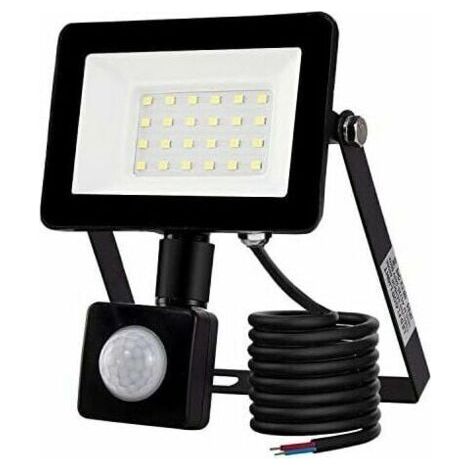 BUNTHAUS Projecteur LED extérieur 20W avec détecteur de mouvement 6500K Projecteur LED extérieur, IP66 avec lampe de sécurité à détecteur de mouvement, pour jardin, terrasse, pelouse, fête, éclairage (1/5)