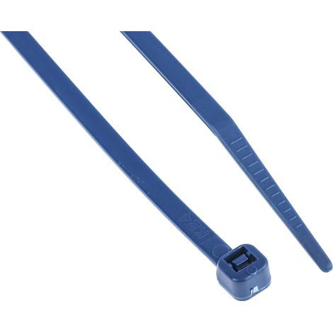 Serre-câble RS PRO Bleu en Nylon détectable au métal, 150mm x 3,6 mm (1/2)