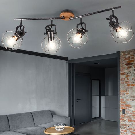 Plafonnier Led 4 lampes culot E27 - Trio - Madras IV (1/5)
