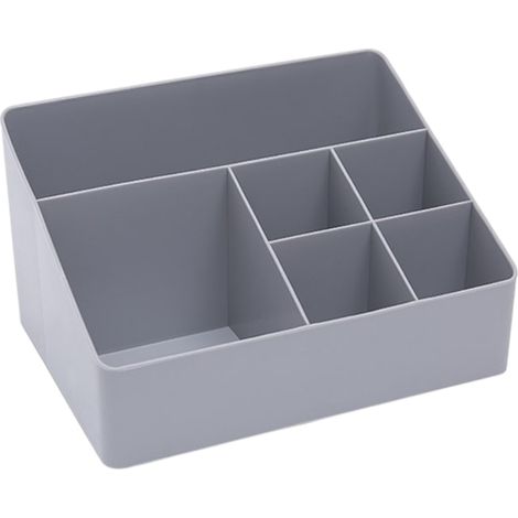 Organizador De Brochas De Maquillaje - Caja De Exhibición Con 6 Compartimentos - Para Escritorio Baño Y Oficina - 22,3 X 16 X 12,5 Cm - Unidad (1/5)