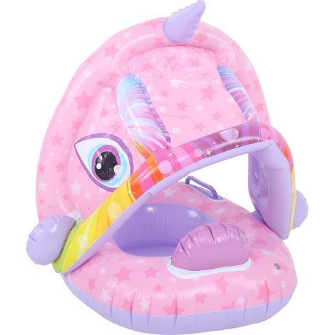 Bouée gonflable pour bébé en PVC avec pare-soleil (1/5)