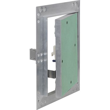 Wiltec Revisionsklappe 25 x 30 cm Revisionstür mit Aluminiumrahmen, Revisionsöffnung mit 12,5 mm Gipskartoneinlage, Revi Klappe für Trockenbau (1/5)