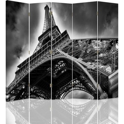 Paravento bilaterale, La Torre Eiffel vista dalla prospettiva di una rana - 180x170 (1/5)