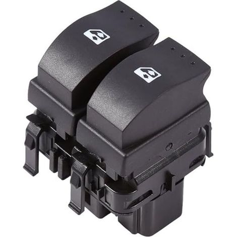 Interruttore alzacristalli elettrico, doppio pulsante di comando alzacristalli elettrico per Clio II 2 8200 060 045 (1/4)