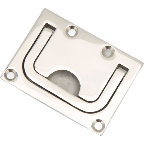 Poignée annulaire en acier inoxydable 316, poignée de levage encastrée marine, loquet à poignée rectangulaire (1/5)