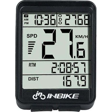 pair Compteur de vitesse de vélo Compteur kilométrique numérique étanche sans fil