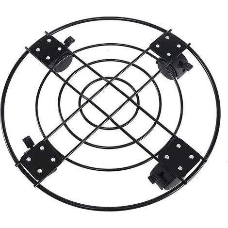 royaluxe -Support pour plantes de 13 pouces avec roulettes Support pour plantes roulantes avec roues, pot de jardin en fer robuste, chariot pour plantes en pot avec serrure, convient pour l'extéri et (1/5)