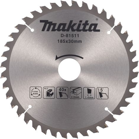 MAKITA PIŁA TARCZOWA 185x30mm 40z DO ALUMINIUM
