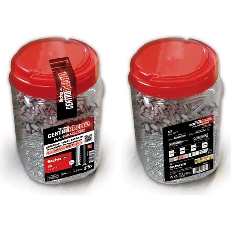 Taco sx ø6 x 30 mm, bote 375 uds campaña centro premio para cliente final
