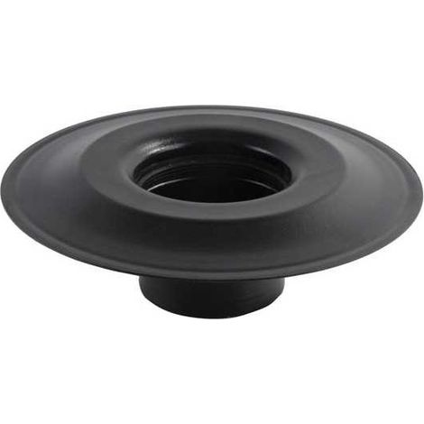 Roseta de acero negro incrustado de 8 mm, 2 mm de espesor, con ala