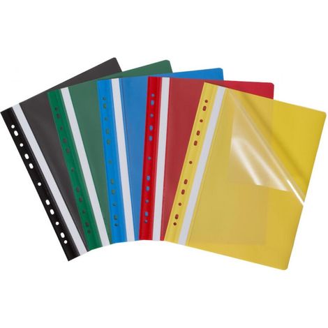 Budget PP A4 Mappe mit perforiertem Evo-Grau (25 Stück)