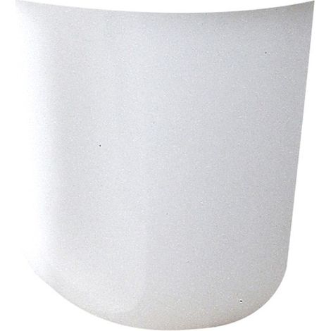 semicolonna in ceramica bianco per lavabo sospeso "serie fiore".