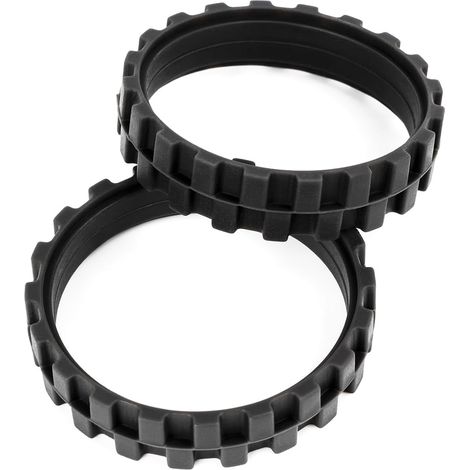 YanBan 2 pièces roue de pneu d'aspirateur de remplacement compatible avec Roomba la série 500 600 700 800 900 (1/4)