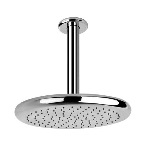 Ducha mural Gessi Goccia anticalcárea D334 mm, con articulación y