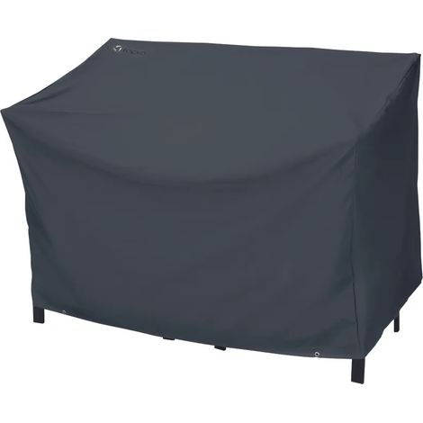 Housse universelle tepro pour banc de jardin 2 places, noire (80 x 130 x 80 cm) (1/4)