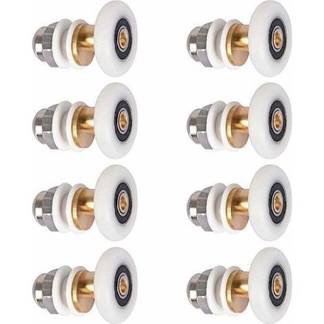 JSSEVN - Pieces 25mm Shower Door Roller Wheel for Shower Door Sliding Door Rollers Replacement Door Wheel for Roller (1/5)