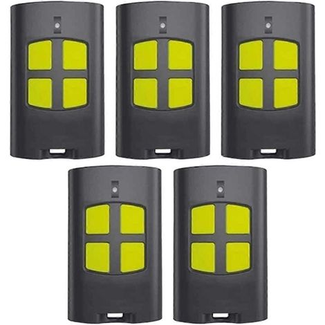 Lot de 5 télécommandes de porte de garage to.GO 2WV / to.GO 4VA pour émetteur portatif to.GO 4VA 433 MHz (1/5)