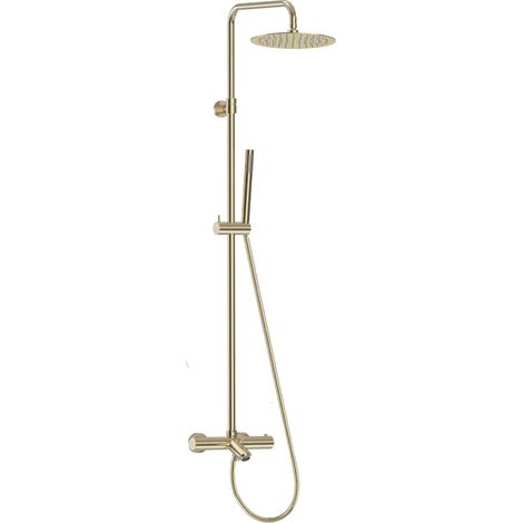 Essebagno Colonne bain-douche thermostatique luisa II 250 or brossé (1/5)