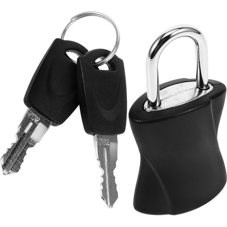 Mini cadenas à clé, petit cadenas de sécurité pour bagages et armoires, valise sécurisée, cadenas métallique homologué TSA (1/5)
