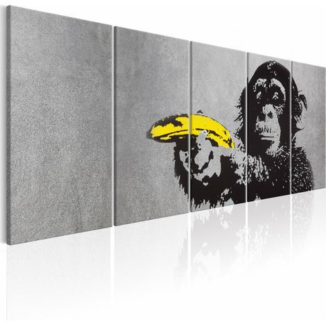Tableau singe et banane - 200 x 80 cm (1/4)