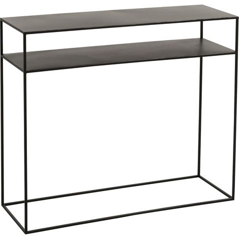 Console rectangulaire metal booker bay - Noir (1/5)