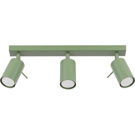 Plafoniere RING salvia 45x16x6cm Acciaio Sollux (1/5)