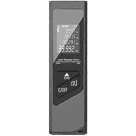 Télémètre laser 40 m, mini télémètre laser numérique portable rechargeable par USB, mesure de surface/volume/théorème (1/3)