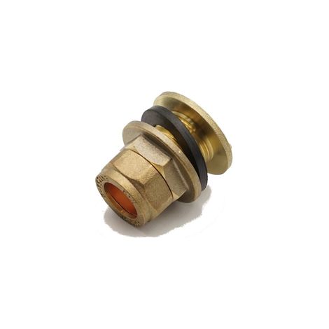 PrimaPlus Dzr Brass Compression Tank Connector 15mm - Pack of 10 (1/2)