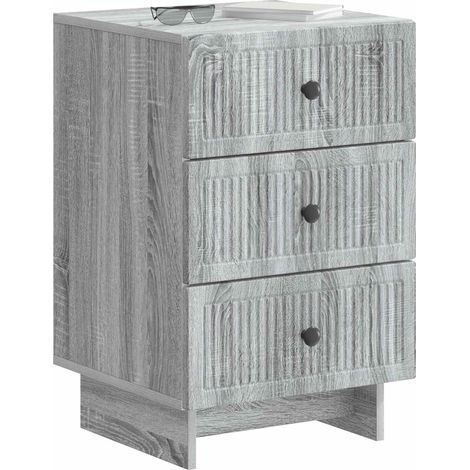 Maison Exclusive - Armadio da Notte con cassetto Grigio Sonoma 43 x 41 x 66,5 cm
