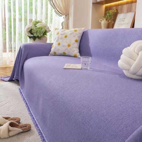 Jeté de canapé polaire teddy imperméable violet 180 × 340 cm violet 180 340cm 30 × 30 × 8 cm 1,6 kg – Livraison gratuite