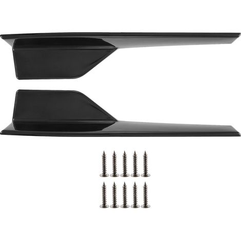 Bas de caisse universels noirs de 450 mm pour véhicules, extensions latérales extérieures inférieures, lèvre de séparateur C-- (1/5)
