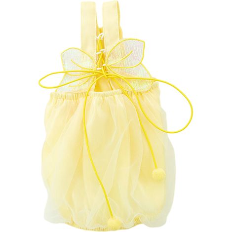 1 jupe pour animaux, ajustable, en fibre de polyester, jaune, pour chiens et chats, idéale pour fêtes et mariages (1/5)
