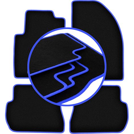 Tappetini auto CARLUX-BLUE per: Ford Fiesta MK6 hatchback (2002-2010)