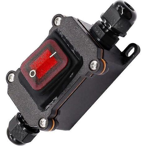Interrupteur en ligne étanche IP67 12 V CC 20 A haute puissance (1/5)