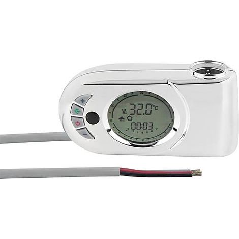 Banyo – Thermostat d'ambiance 230V – Régulation T°C 7-32°C – Protection IP44 – Modes confort, Eco, antigel, Boost – Pour résistance max. 2000W