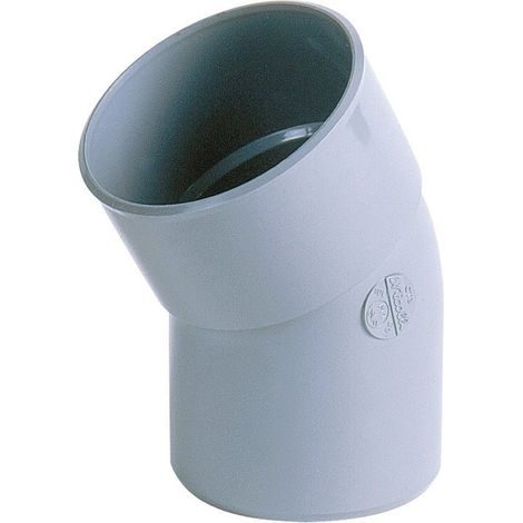 Codo de PVC para drenaje 20° Macho Hembra ∅40
