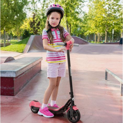 Patinete eléctrico infantil rosa 84×84 cm, 3 velocidades, desde 6 años – MEUBLIV (1/5)