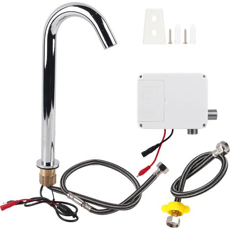 Automatischer Infrarot-Wasserhahn G1/2" mit Steuereinheit für hohe Waschbecken (Höhe 15 cm)