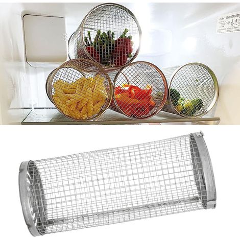 Panier à griller idéal pour barbecue en extérieur, en acier inoxydable, petit format. (1/5)
