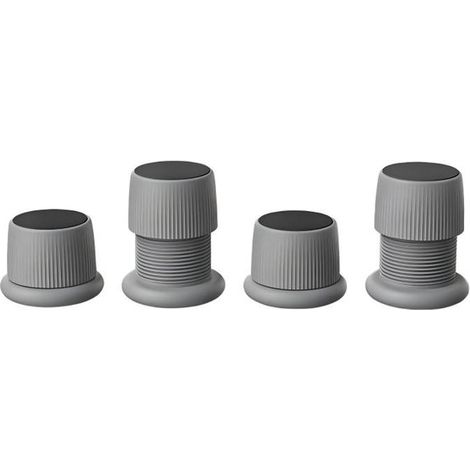 4er-Pack Tischfüße – Höhenverstellbar 40–63 mm – für Waschmaschinen, Sofas, Betten, Tische und Schränke – zum Anheben und Absenken (1/5)