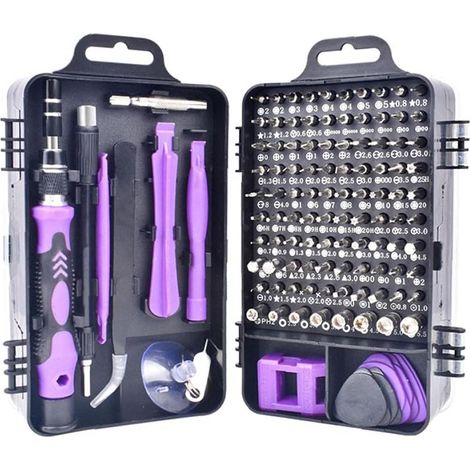Kit de tournevis multifonction de précision 115 en 1 avec embouts de tour et outils de réparation de téléphones (1/5)
