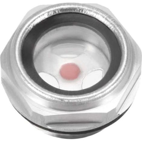 Jauge d'huile, voyant, raccord pour compresseur d'air, filetage mâle 1/2 PT, bouchon en alliage d'aluminium avec joint torique (1/3)