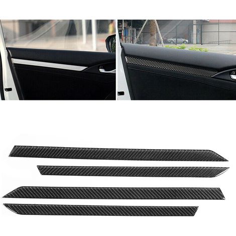 4-teiliges Set Türverkleidungsleisten im Carbonfaser-Stil für den Innenraum, passend für Honda Civic 10. Generation (2016–2019) (1/5)