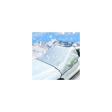 Couverture Pare-Brise Voiture, Protege Pare Brise Hiver, Universelle Couverture de Protection Antigel Pliable (1/4)