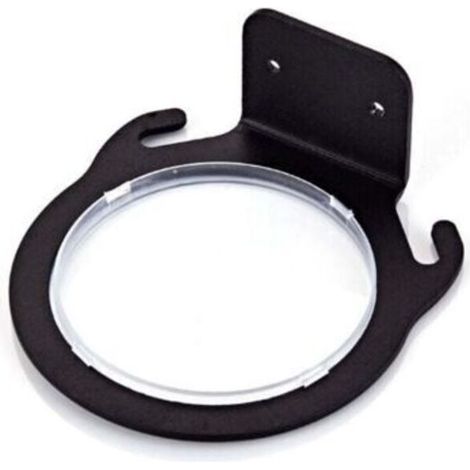 Support mural pour sèche-cheveux Black space Support mural pour sèche-cheveux Support mural pour sèche-cheveux en aluminium (sans vis) pour salle de bains Diamètre intérieur 7,5 cm (1/4)