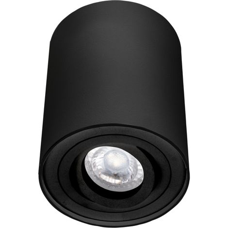 Plafoniera Led essenza round orientabile Nero Century ESRNOR96-GU10