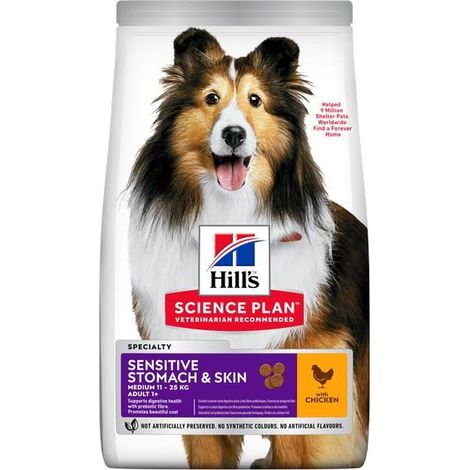 Hills Science Plan Adult Dog Sensitive Med Dry Chicken 2.5kg - 262509