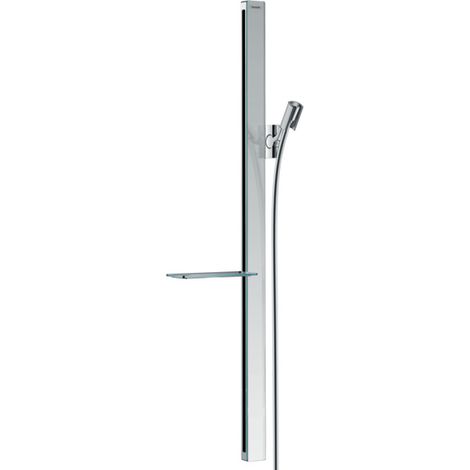 Hansgrohe Unica'E - Barra de ducha 90 cm, con manguera de ducha, cromo 27640000