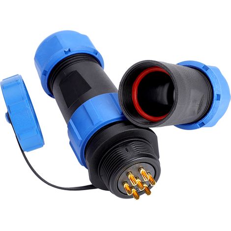 SP21 IP68 7Pin Waterproof Plastic Aviation Plug Socket Cable in line Connector( 7Pin)